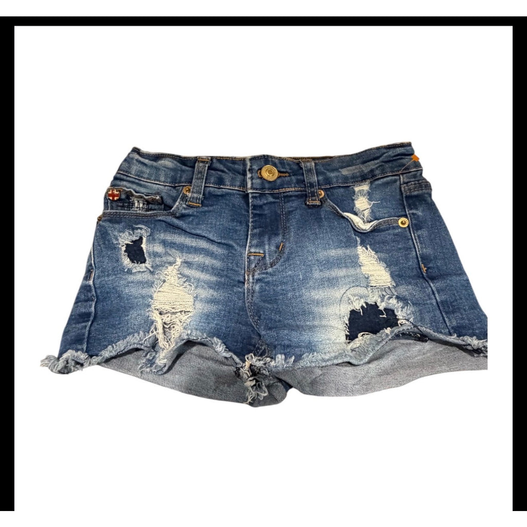 Hudson Jeans Womens Size 10 Cuffed Denim Shorts Dark Wash