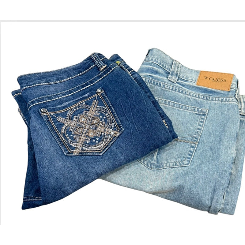 GUESS YMI Jeans Lot of 2 Women's Y2K Denim Bundle