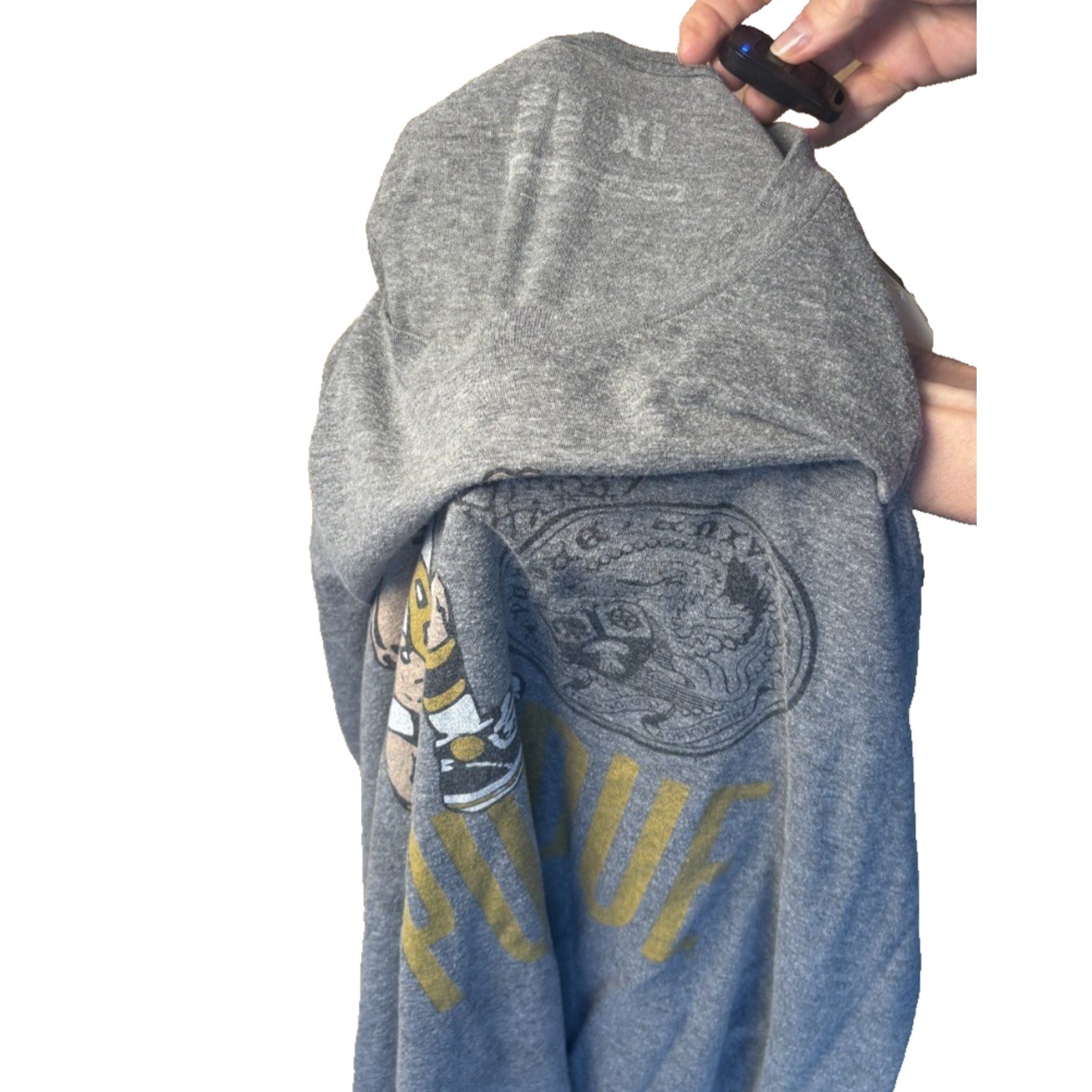 Purdue Boilermakers Graphic T Shirt Men’s Gray Mascot College Tee TS04