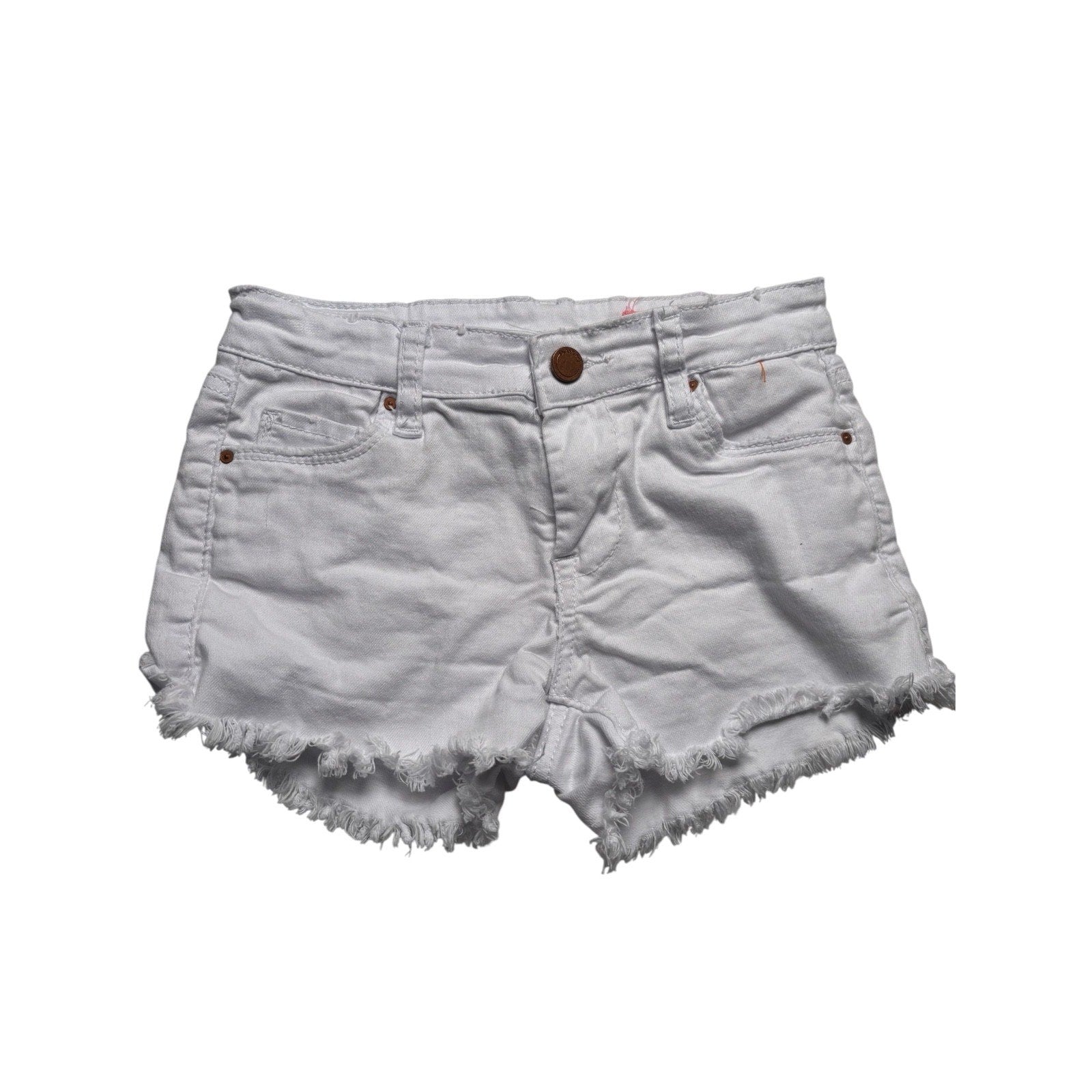 Blank NYC White Denim Shorts Cutoff Frayed Hem Stretch Summer CasualKID'S KDS08