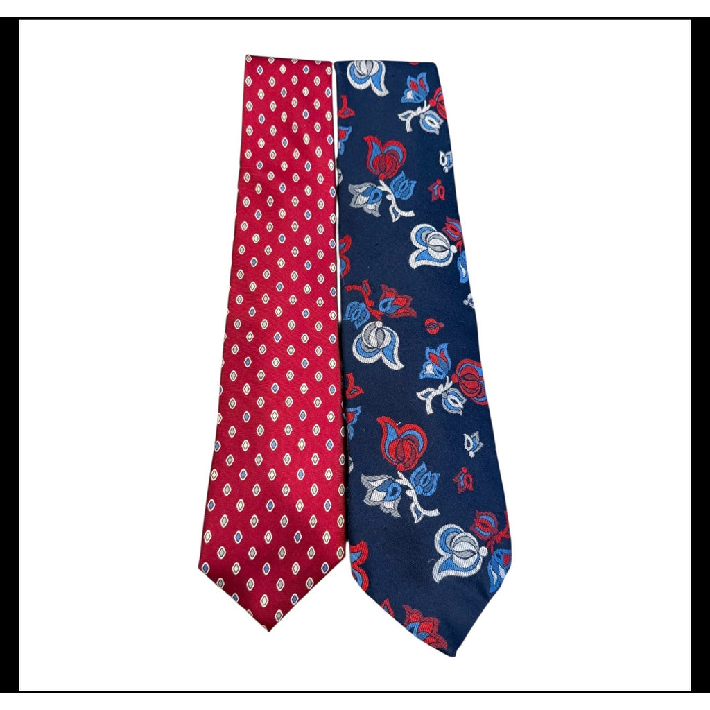 Santarelli Wembley Custom Shop Silk Ties Lot of 2 Mens
