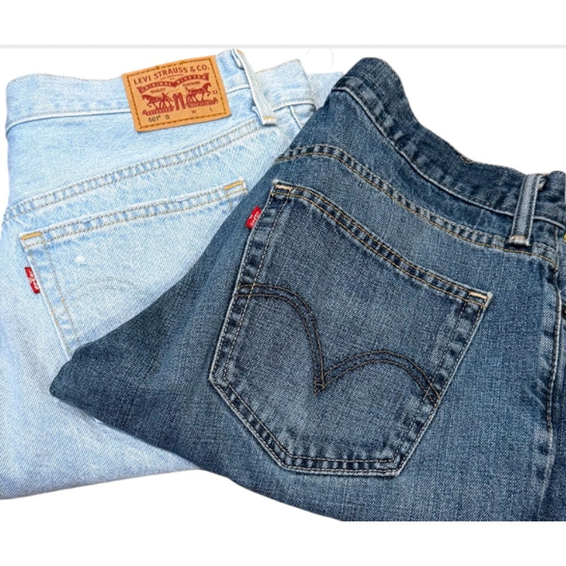 Levis 501 514 Jeans Lot 2 Mens Y2K Distressed Denim #13