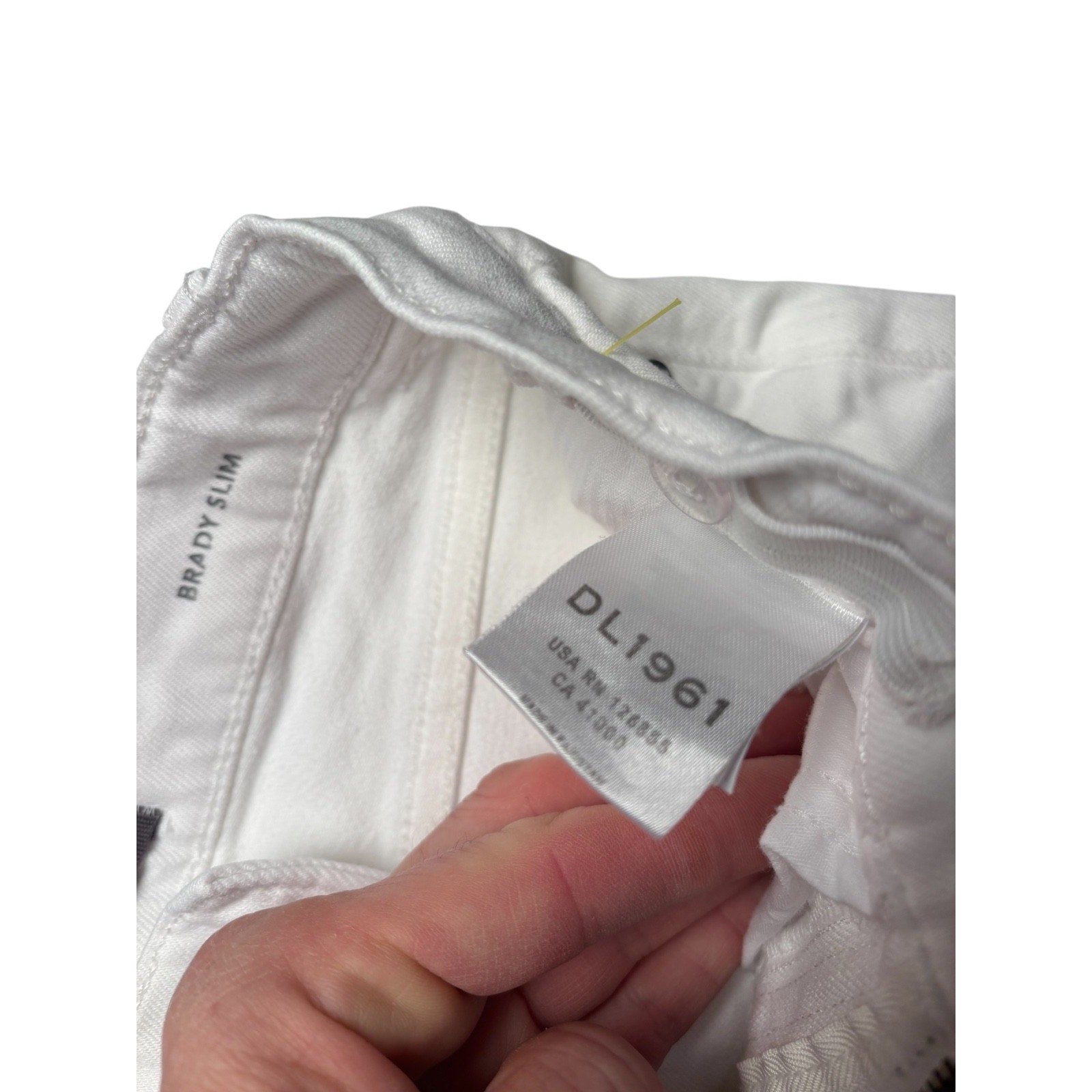 DL1961 KIDS White Jeans Straight Leg Mid Rise Premium Denim KDS05