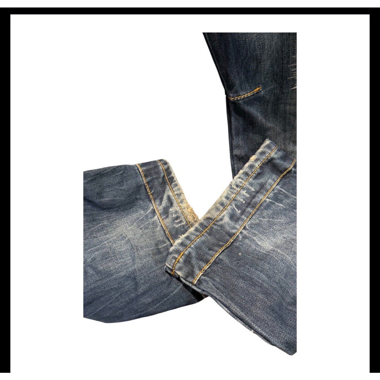 Level 7 Jeans Mens 34 Y2K Distressed Patchwork Baggy Denim