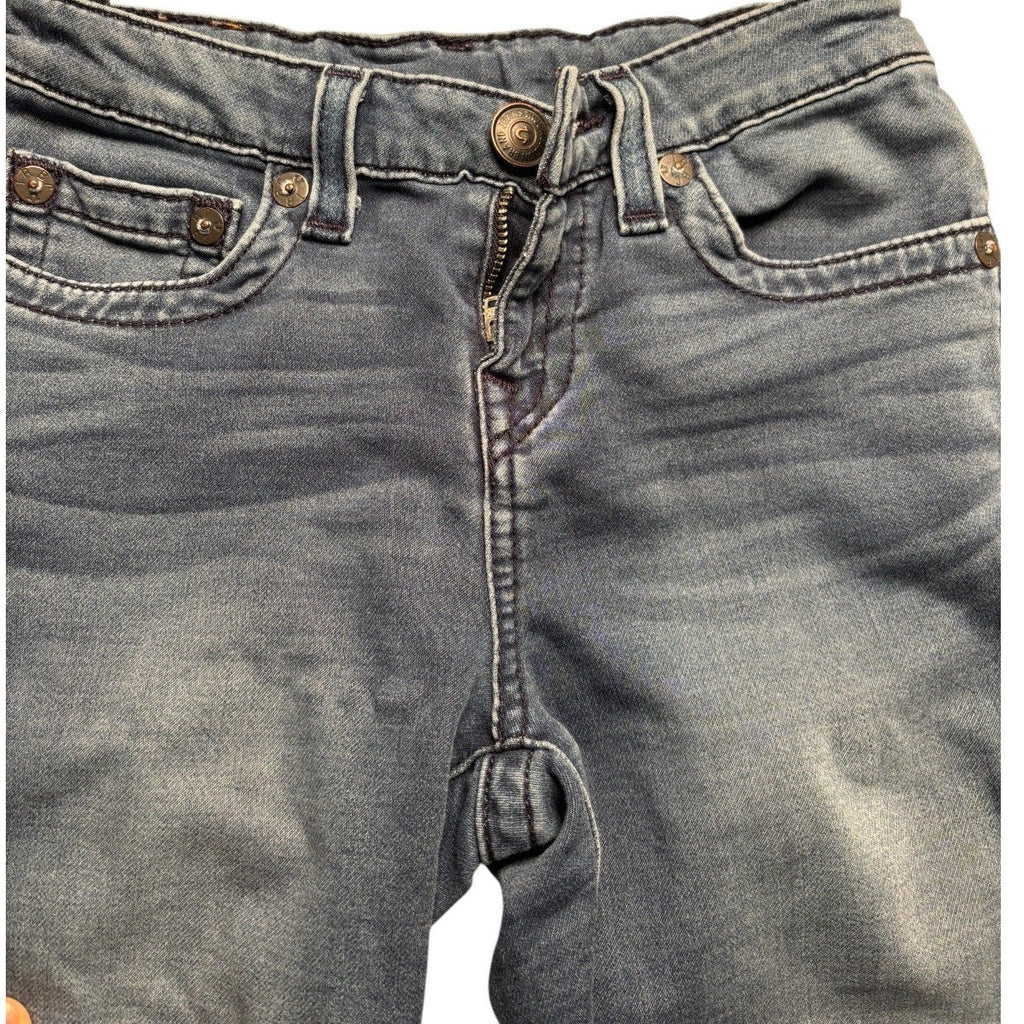 True Religion KID'S Jeans Flap Pocket Blue Denim Bootcut Straight Y2K KDS04