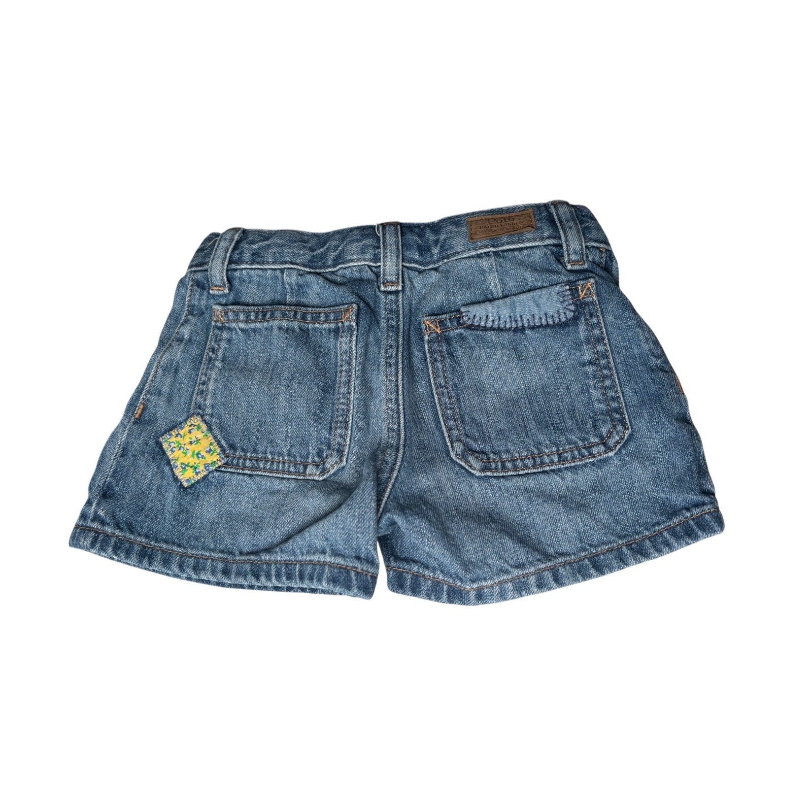 Polo Ralph Lauren Girls Denim Shorts Button Fly Blue Jean Shorts KDS14