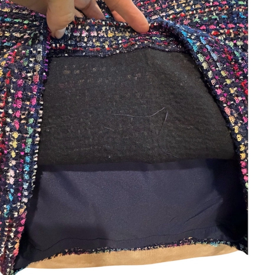 LOFT Women’s Size 6 Multicolor Tweed Skirt