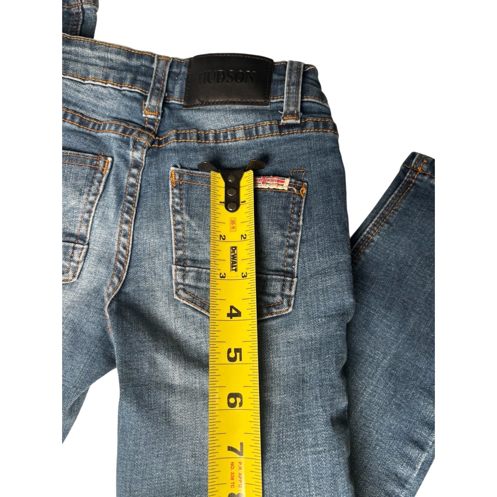 Hudson KIDS Distressed Skinny Jeans Blue Stretch Denim Ripped KDS11