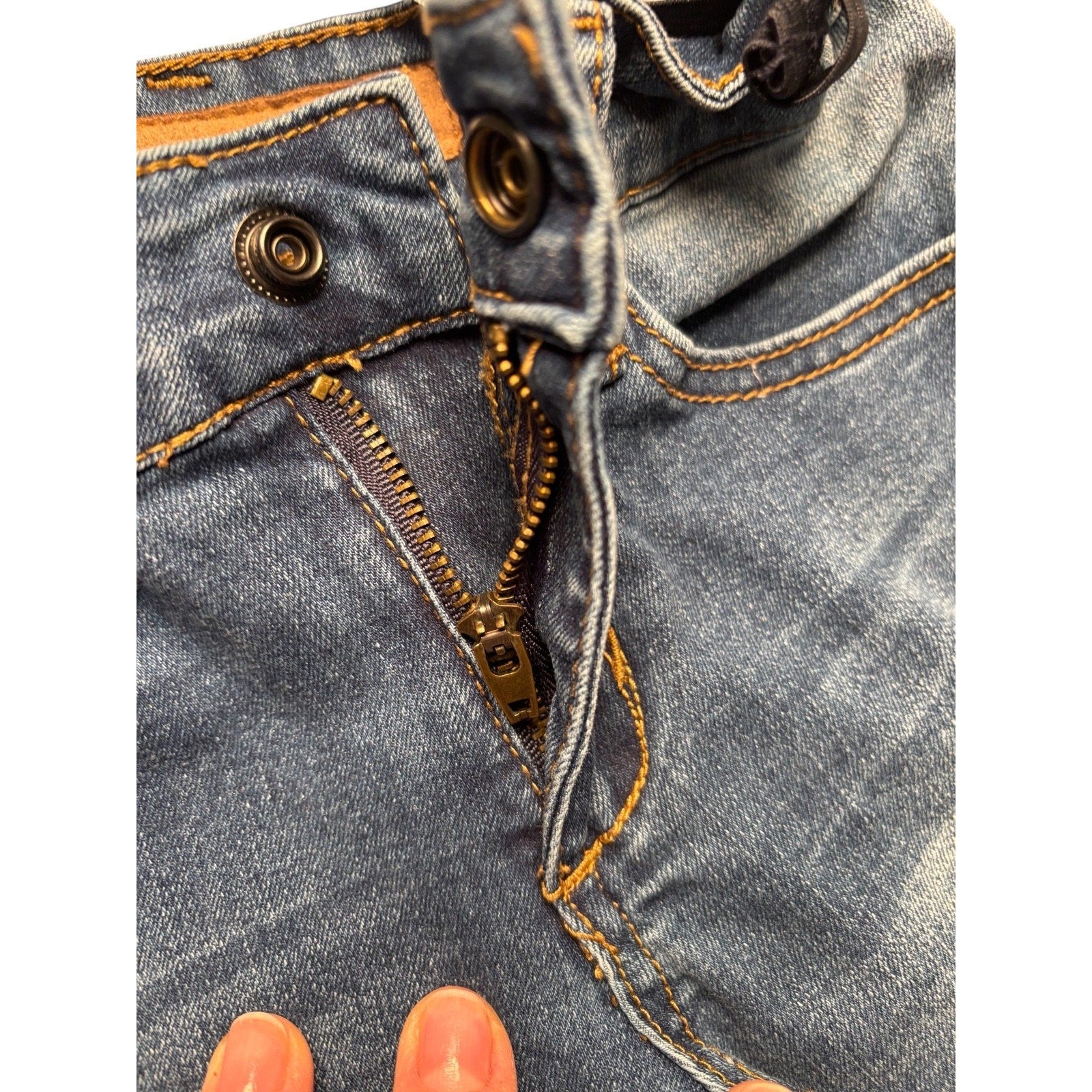 Joe’s Jeans KIDS Paperbag Waist Denim Shorts – Blue Gray – Tie Belt KDS03