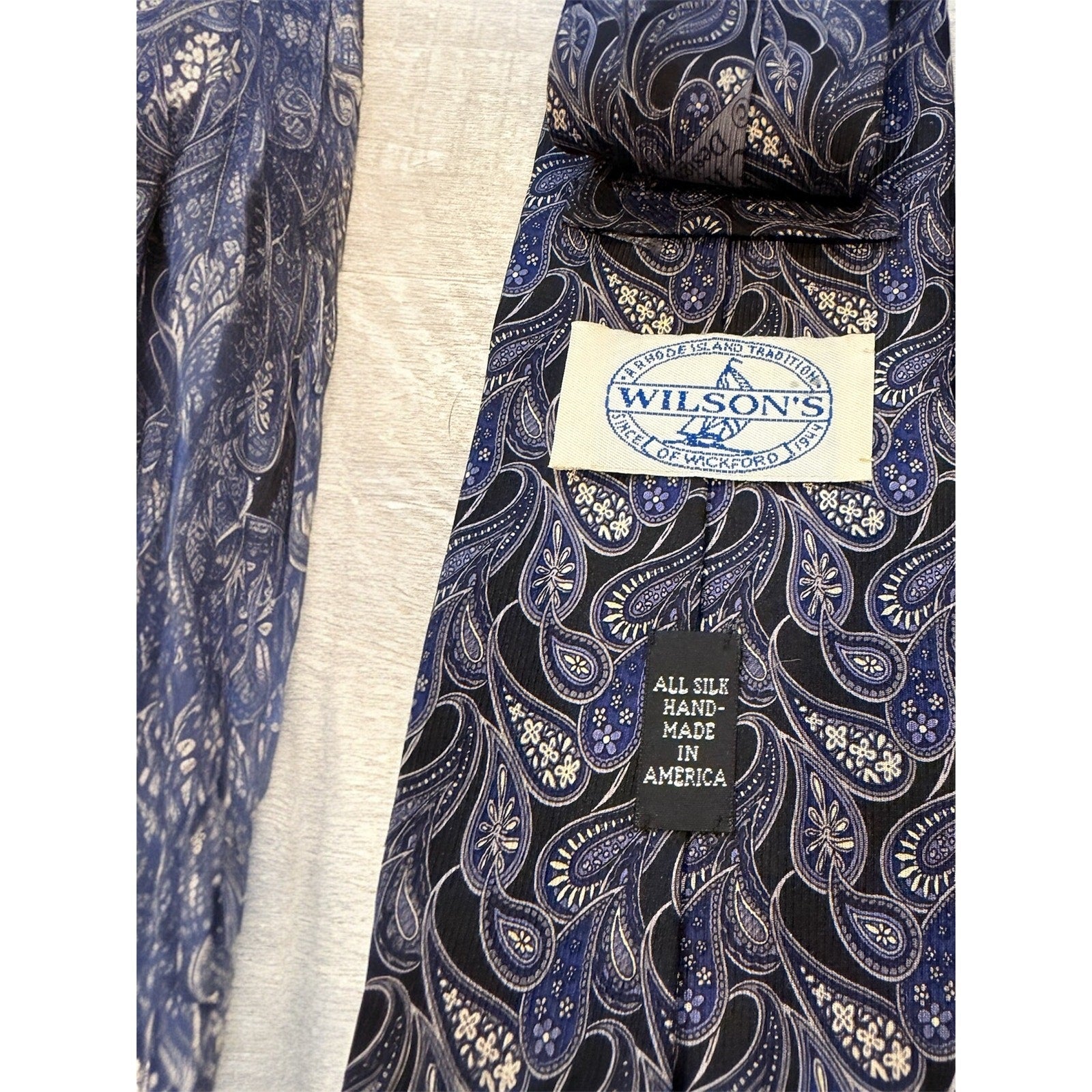 6 LOT Vintage Designer Men's Neckties Silk USA Bill Blass Wilson's Henry Grethel