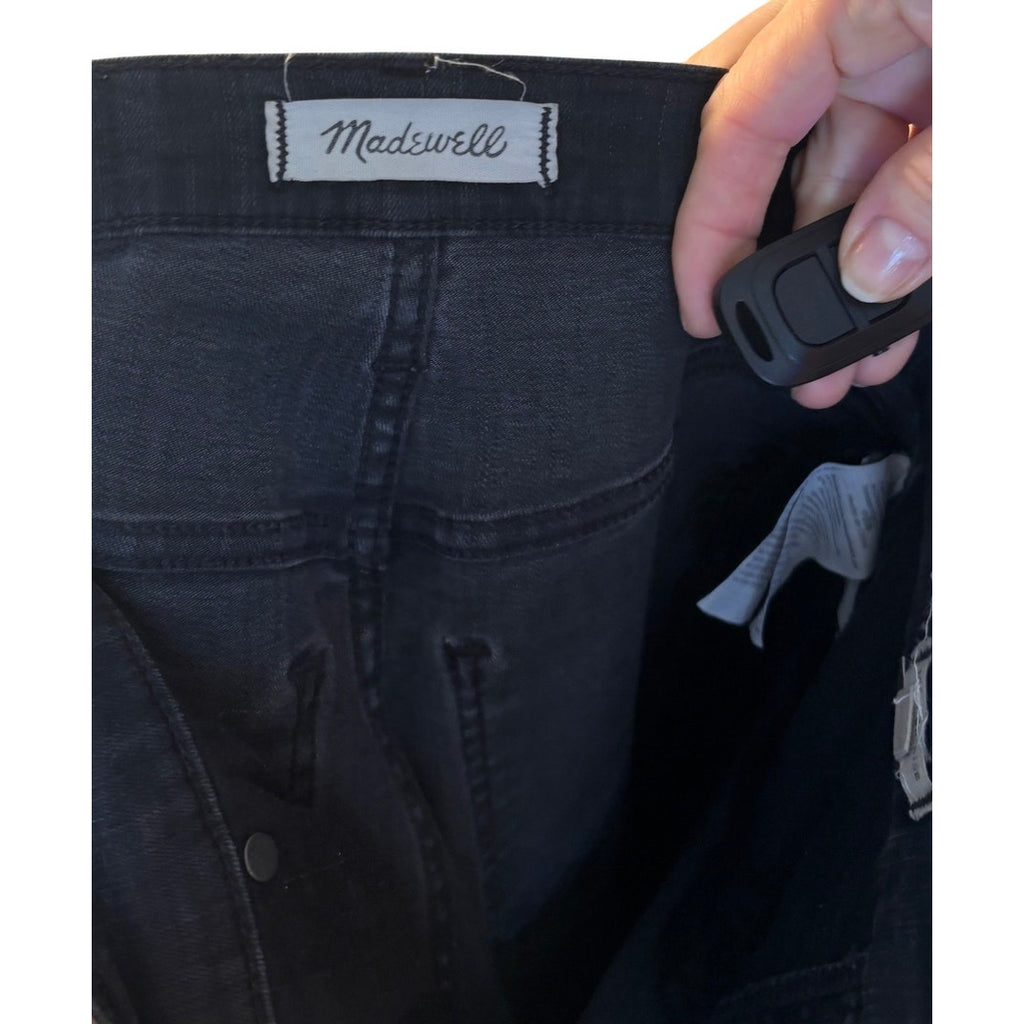Madewell High Rise Blk Skinny Jeans Button Fly Women Denim