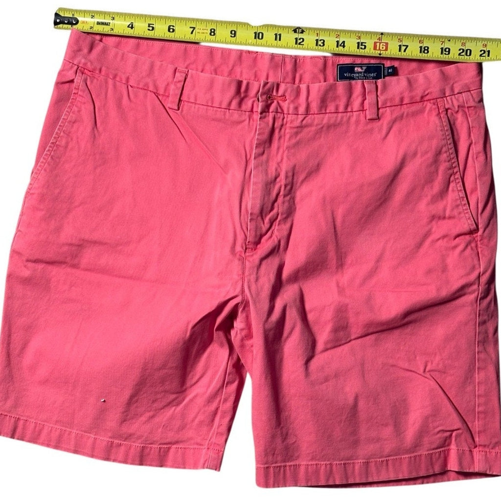 Vineyard Vines Breaker Shorts Size 40 Pink Chino Golf Preppy Frat Boy SHT02