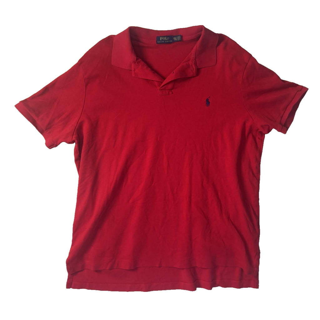 Polo Ralph Lauren Red Polo Shirt Men’s Short Sleeve Blue Pony Logo MN03