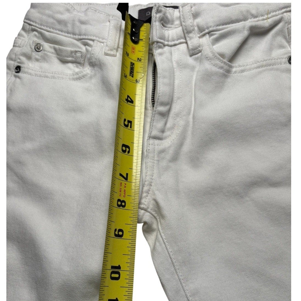 DL1961 KIDS White Jeans Straight Leg Mid Rise Premium Denim KDS05