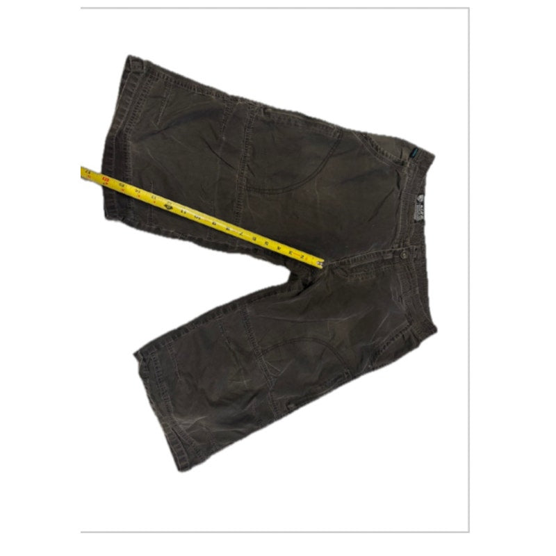 Y2K No Fear Cargo Shorts Black Utility Skate Streetwear Goth Mens Shorts