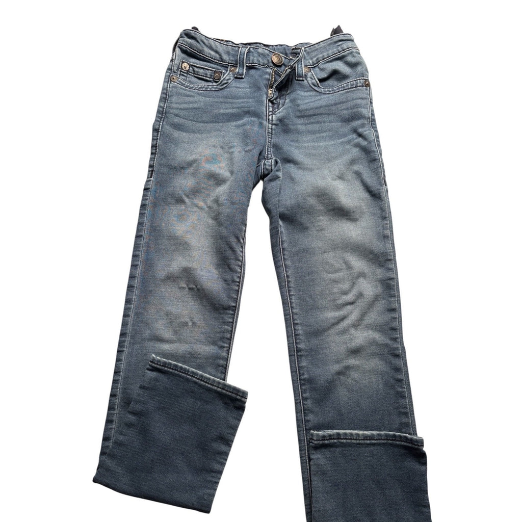 True Religion KID'S Jeans Flap Pocket Blue Denim Bootcut Straight Y2K KDS04