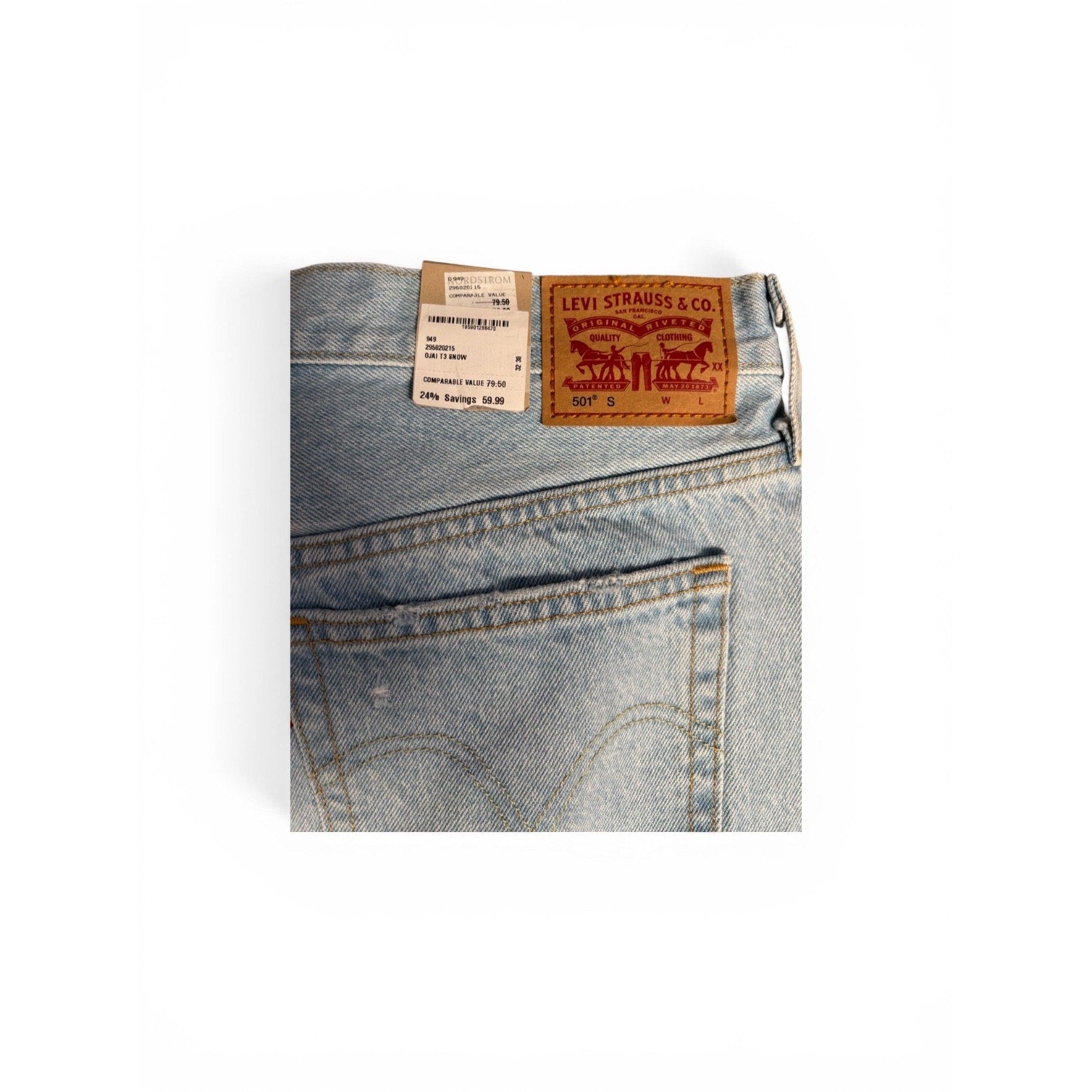 Levi's 501 High Rise Button Fly jeans in size W32 L30 - 5010138