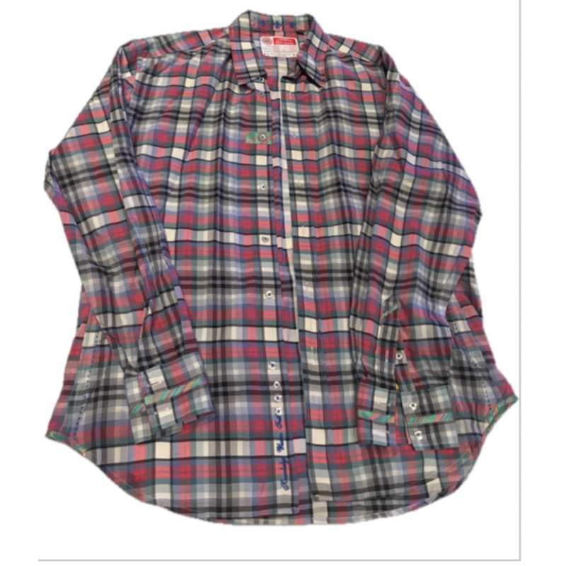 Robert Graham Freshly Laundered Shirt XL Tall Plaid Button Up Multicolor Cotton