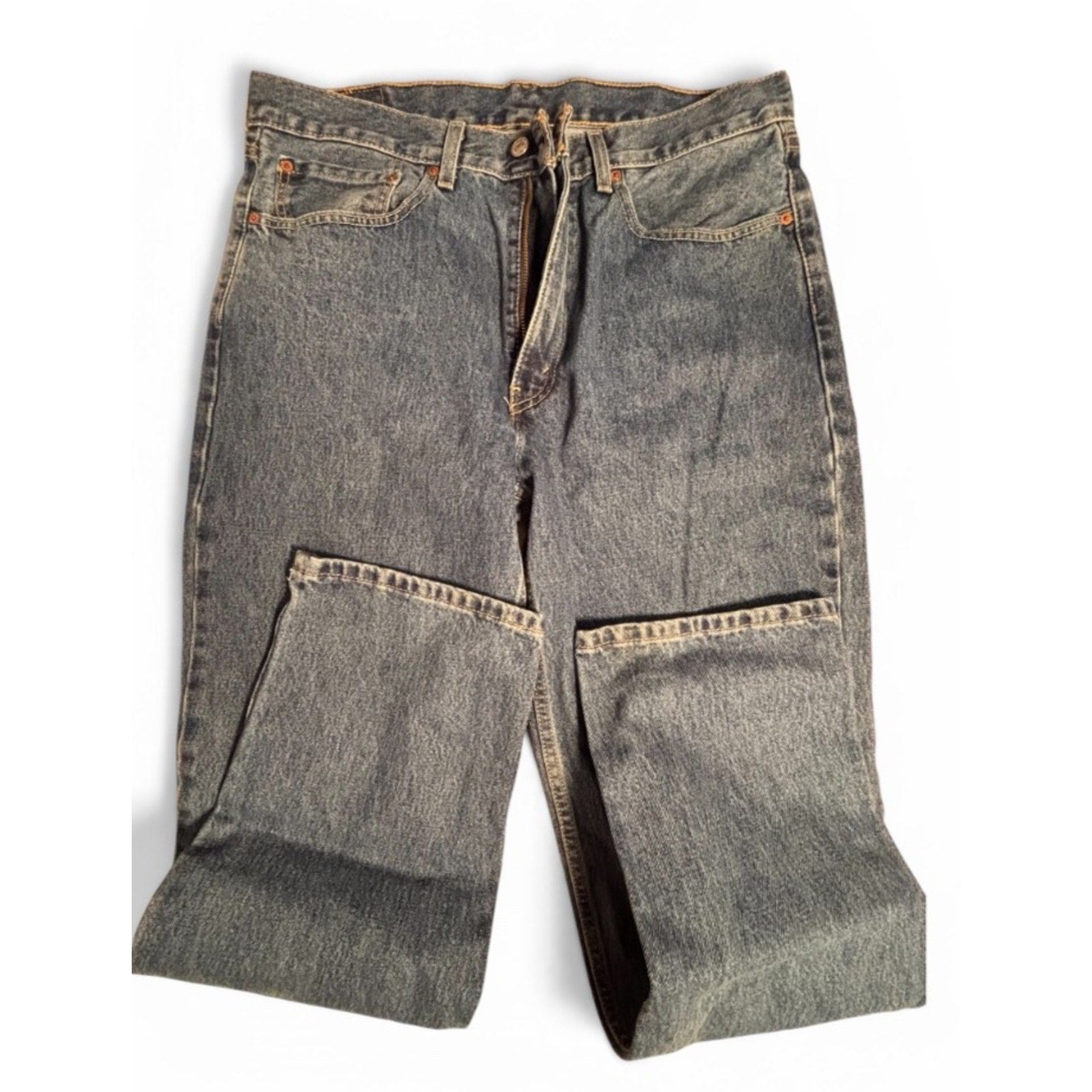Levi’s 550 Men’s Relaxed Fit Tapered Leg Jeans W36 L34 Blue Denim - 5500101
