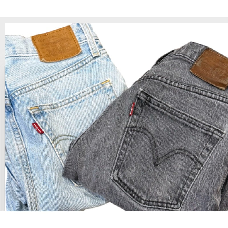 Levis Ribcage Straight Ankle Jeans Womens 25 26 Lot of 2 #20