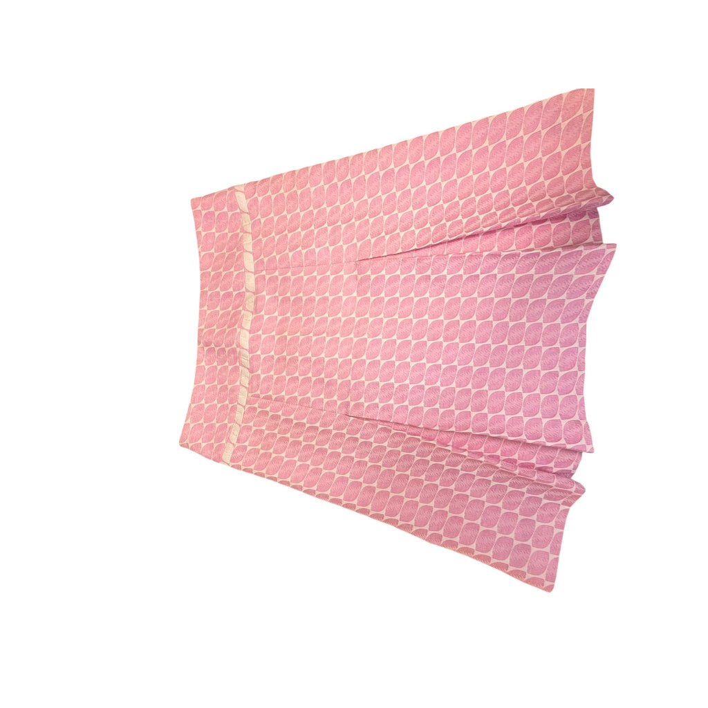 New Frontier Size 4 Pink Jacquard Pleated A-Line Skirt