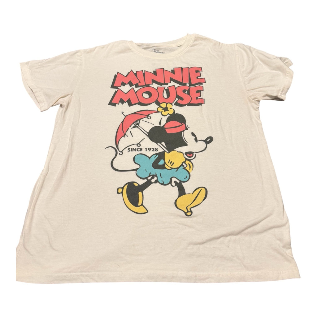 Disney Minnie Mouse T-Shirt XL White Since 1928 Short Sleeve