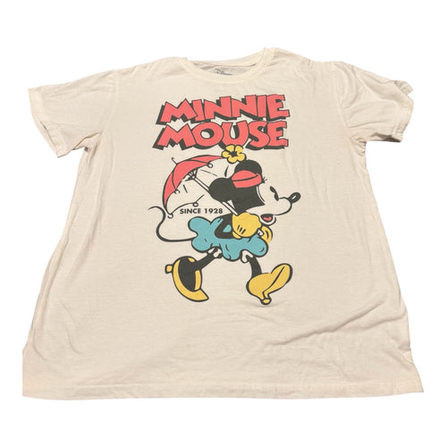 Disney Minnie Mouse T-Shirt XL White Since 1928 Short Sleeve