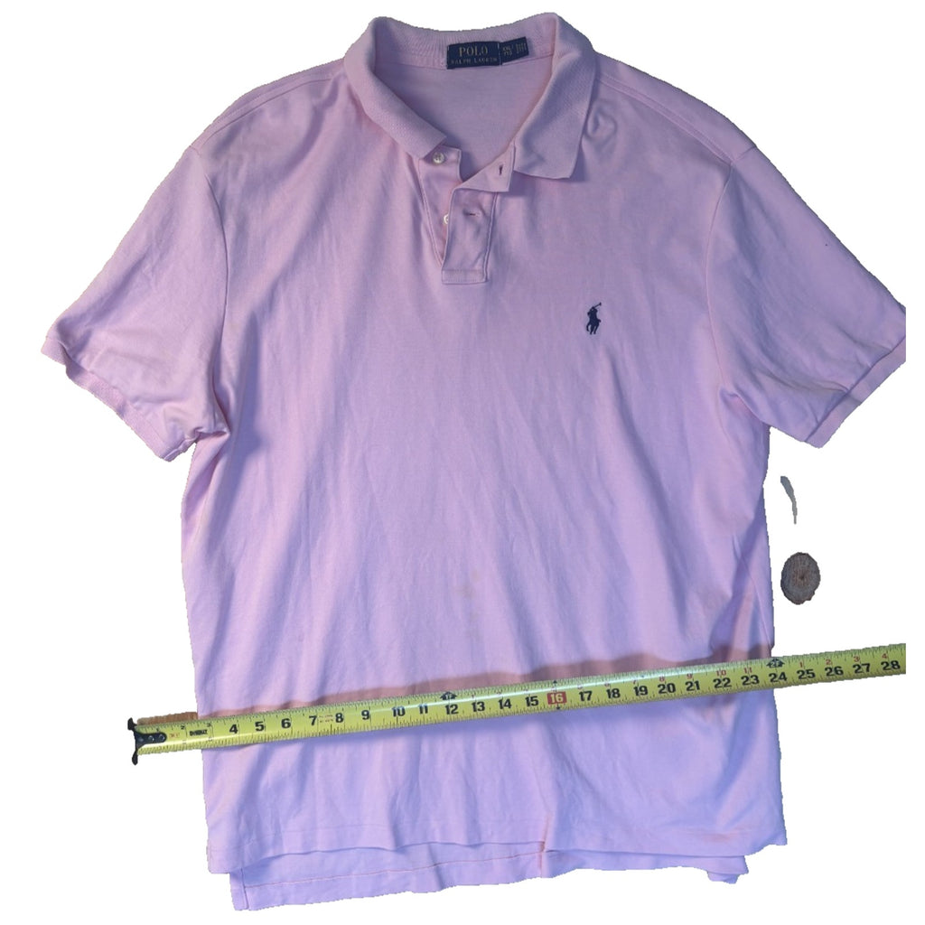 Polo Ralph Lauren Pink Polo Shirt Men’s XL Tall Short Sleeve Pony Logo MN04