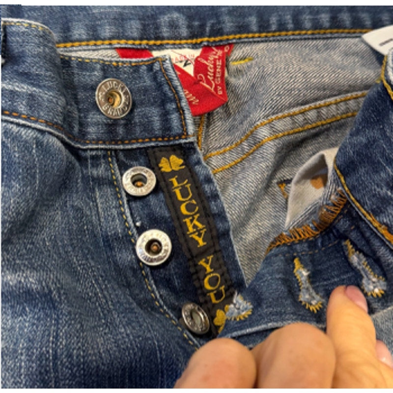 Lucky Brand USA Madewell Jeans Lot 2 Y2K Button Fly