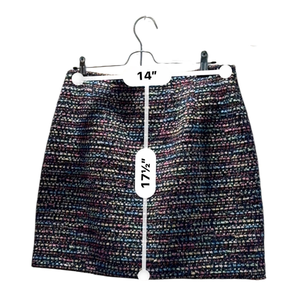 LOFT Women’s Size 6 Multicolor Tweed Skirt