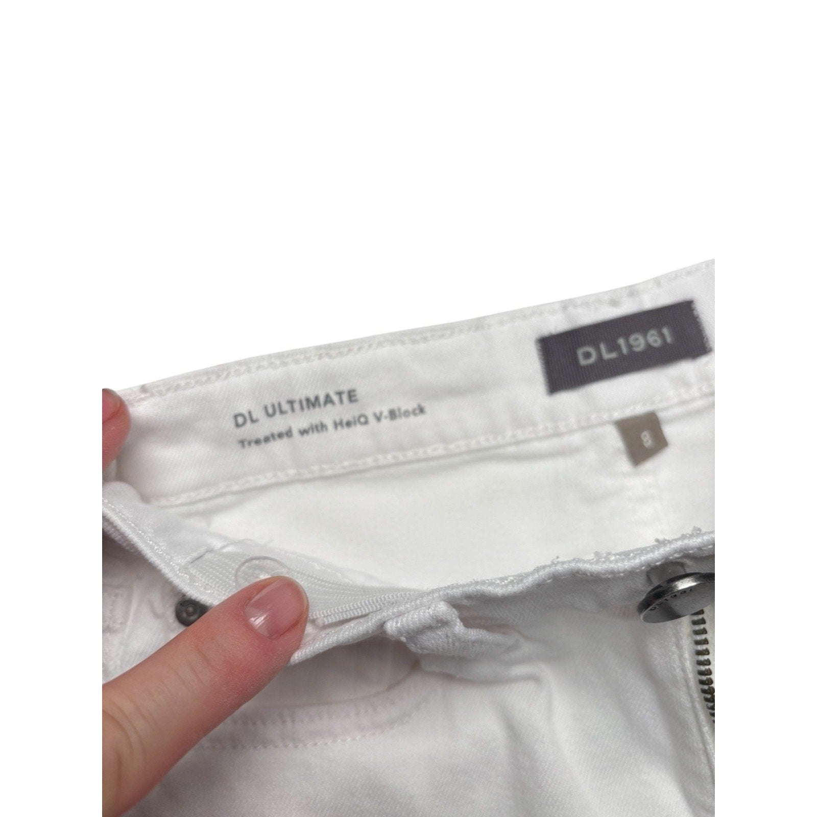 DL1961 KIDS White Jeans Straight Leg Mid Rise Premium Denim KDS05