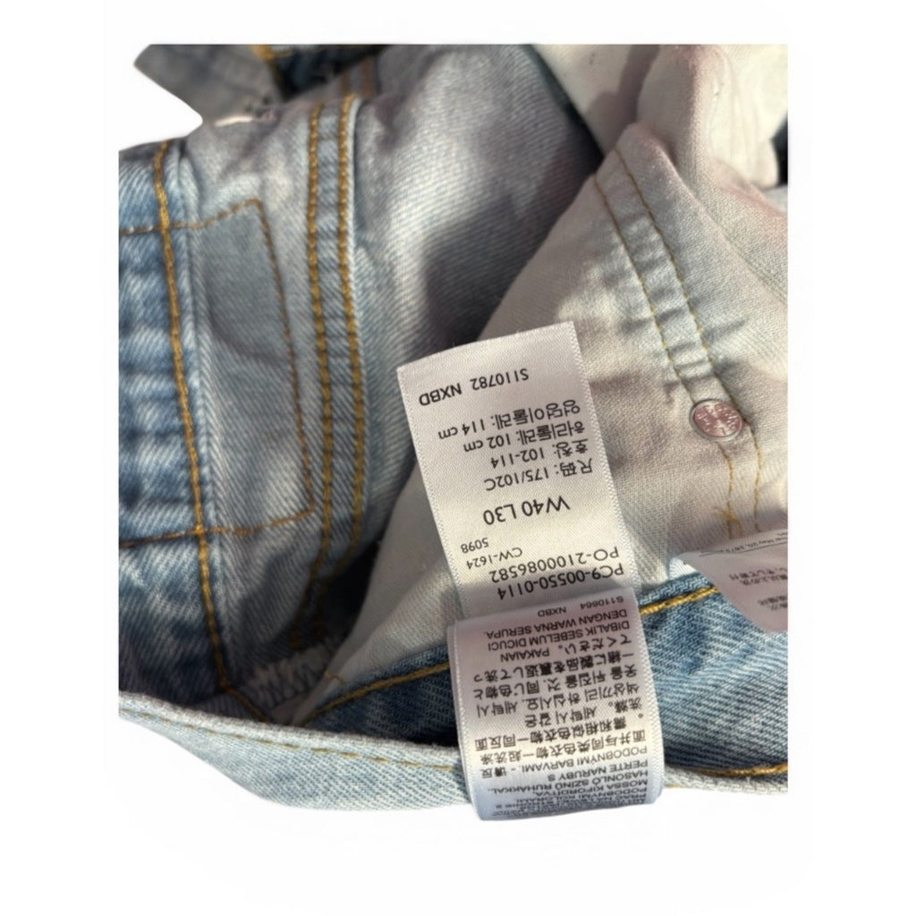 Levi’s 550 40x30 men’s relaxed fit jeans light wash denim tapered leg, 5500103