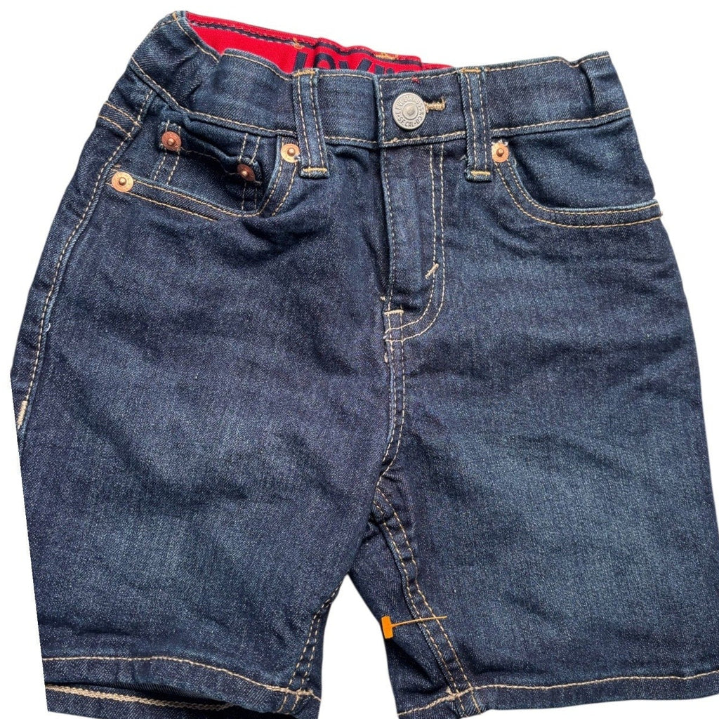 Levi’s Boys Denim Shorts Dark Wash Blue Jean Shorts Classic Kids Casual KDS07