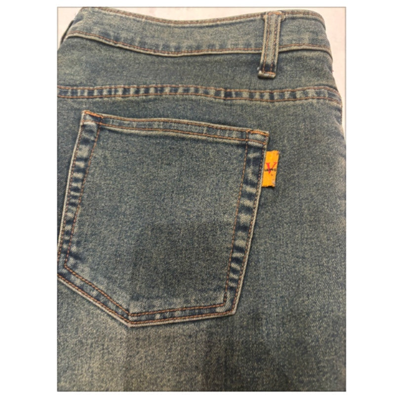 Y2K Vavino Embellished Flare Jeans Womens Boho Floral Denim Pants