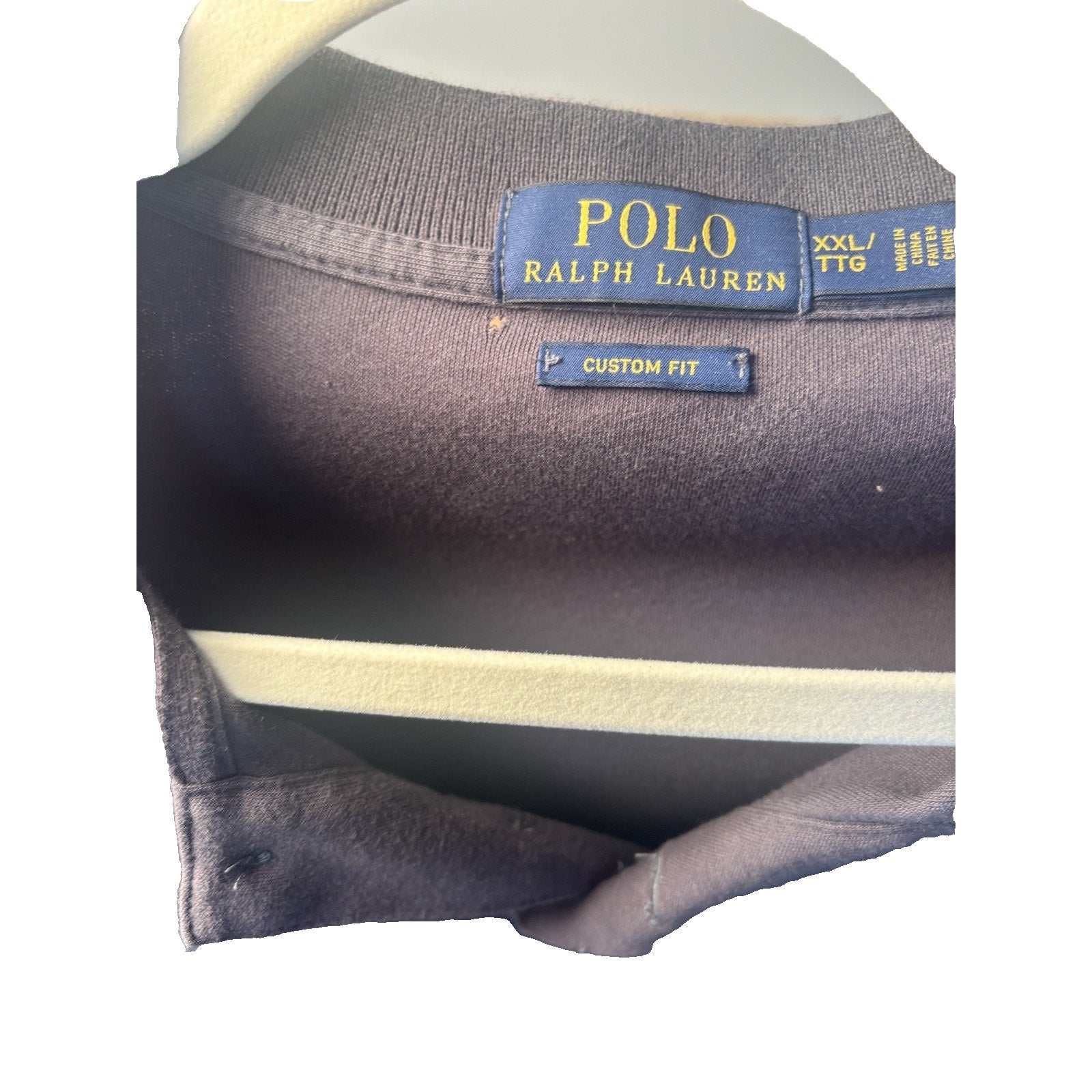 Polo Ralph Lauren Long Sleeve Polo Shirt Men’s Brown Red Pony Logo MN06