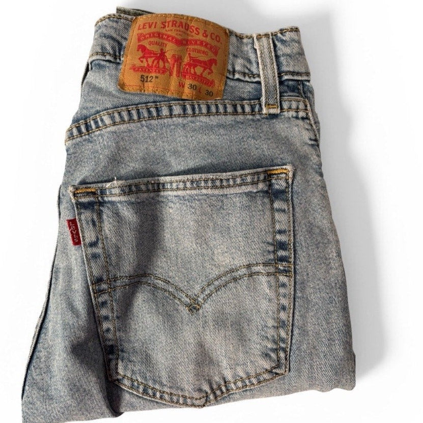 Levi’s 515 Women’s Bootcut Jeans W30 L30 Blue Denim Made in Mexico - 5150101