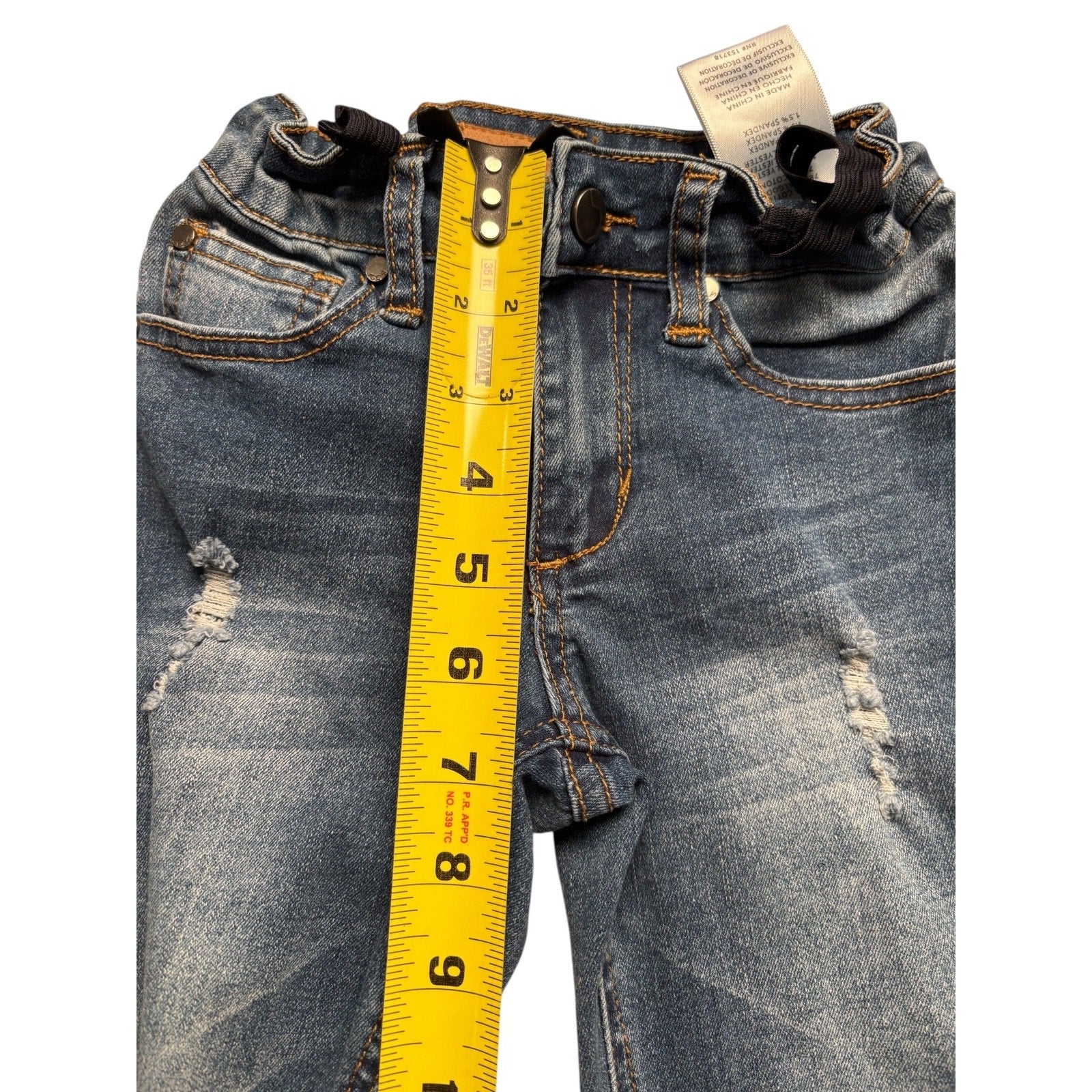 Joe’s Jeans KIDS Paperbag Waist Denim Shorts – Blue Gray – Tie Belt KDS03