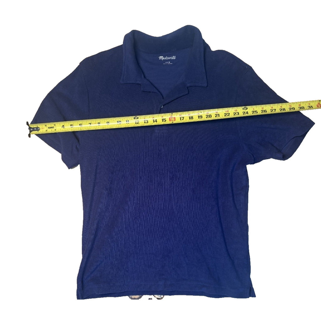 Madewell Navy Polo Shirt Men’s Short Sleeve Casual Basic Top MN05