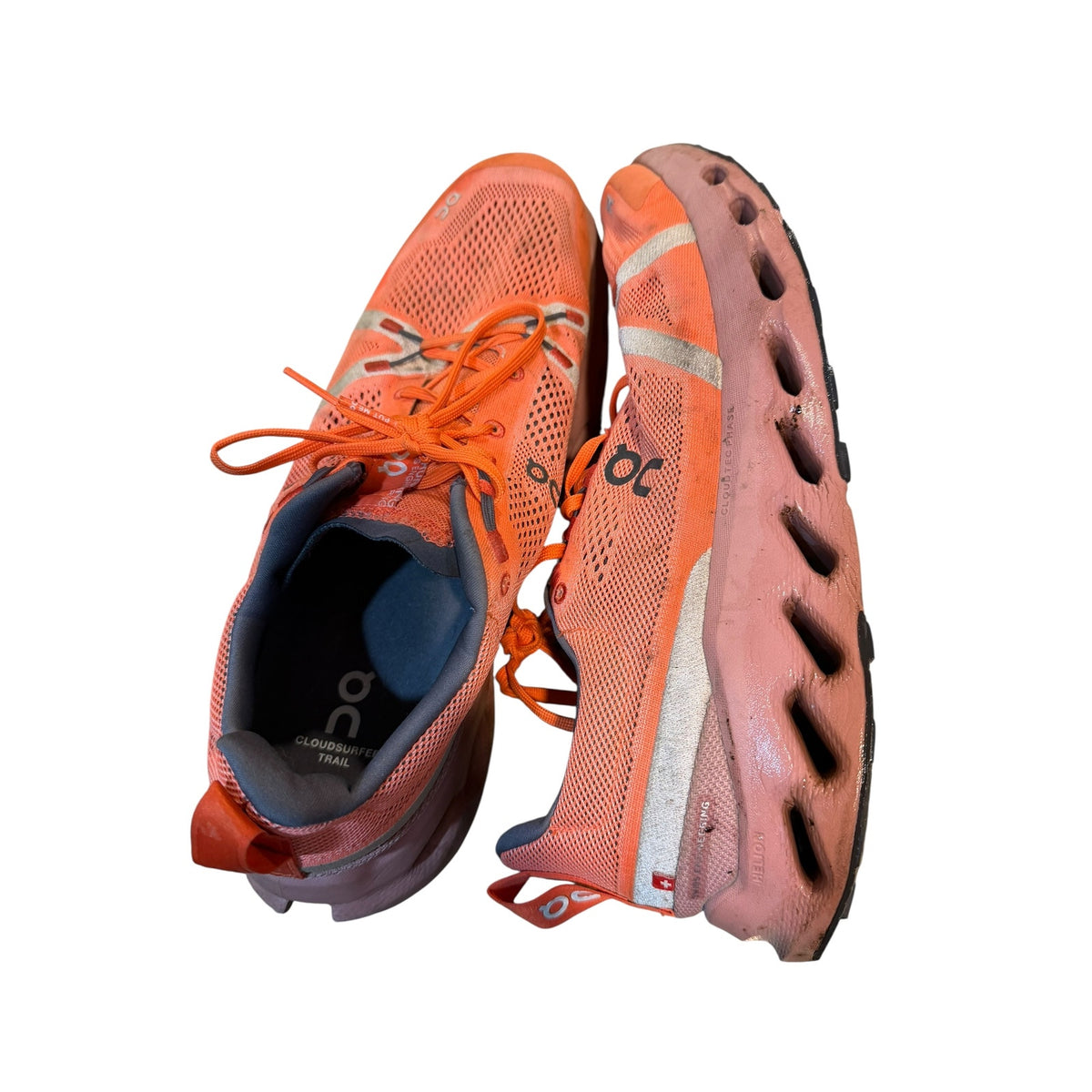 On Cloudsurfer Trail Men’s 13 Orange Running Trail Shoes