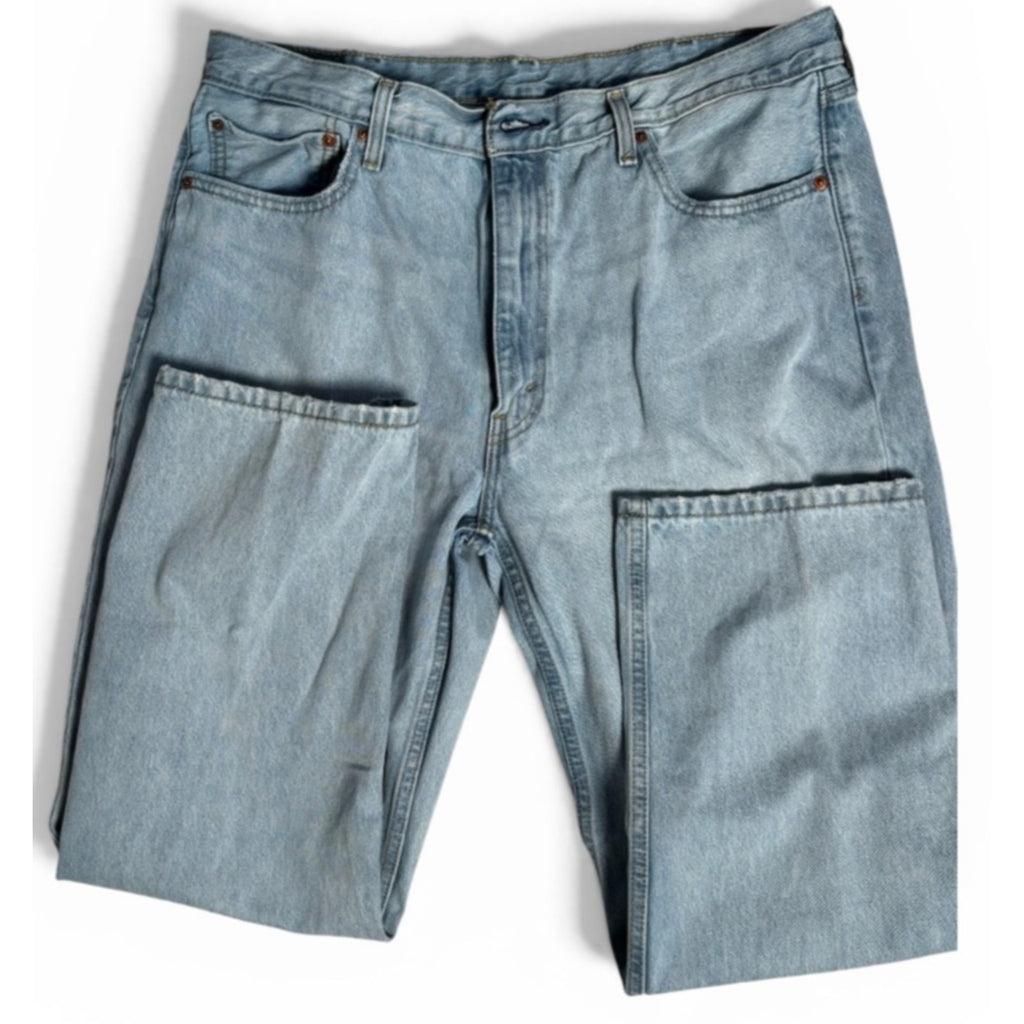 Levi’s 550 40x30 men’s relaxed fit jeans light wash denim tapered leg, 5500103