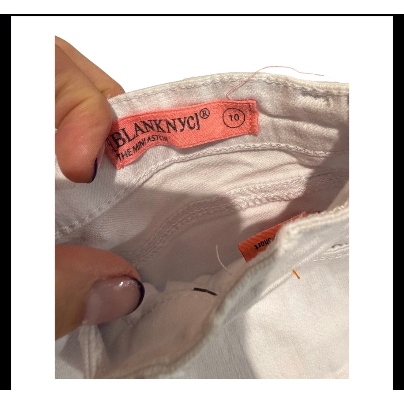 BlankNYC The Mini Aster Shorts Size 10 White Denim Lace Boho