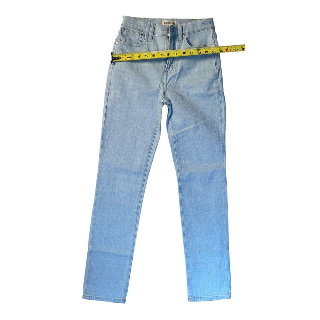 Madewell Light Wash Jeans High Rise Straight Classic Denim