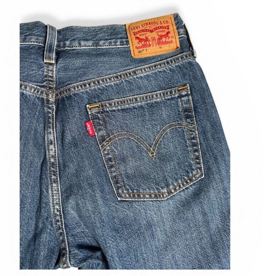 womens levis 501 button fly ankle slim jeans vintage 5010137