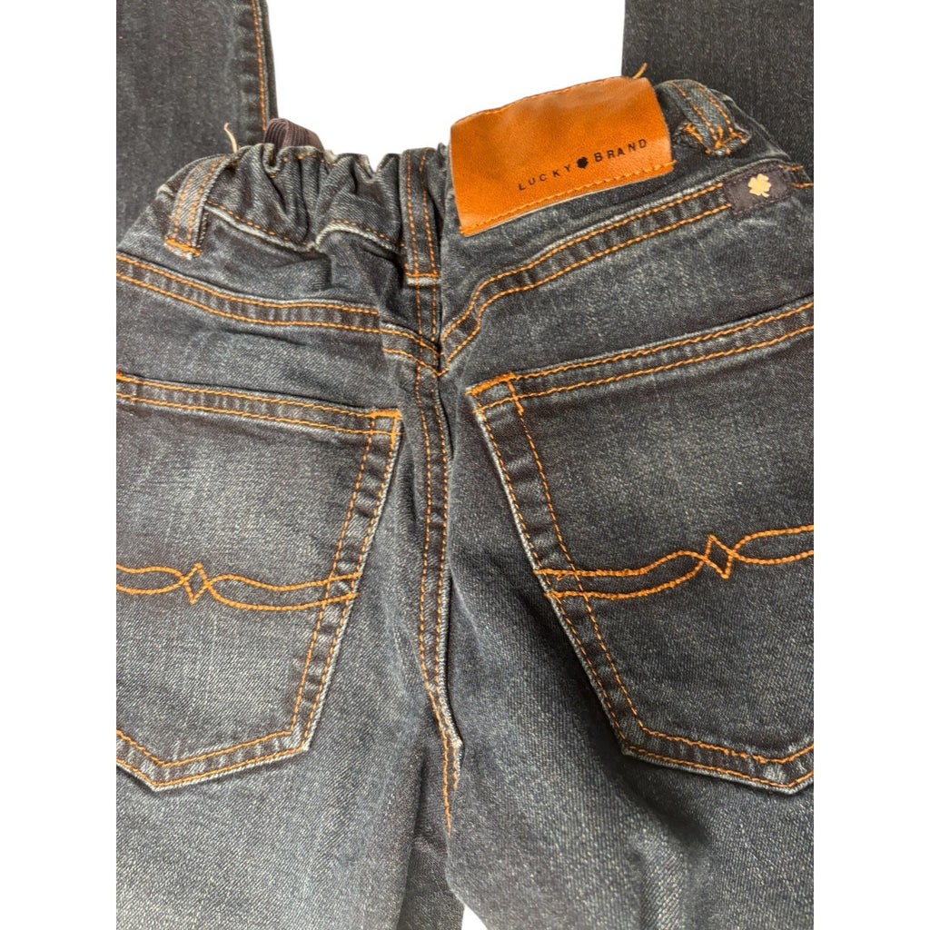 Lucky Brand Kids Jeans Dark Wash Denim Elastic Waist Pants KDS16