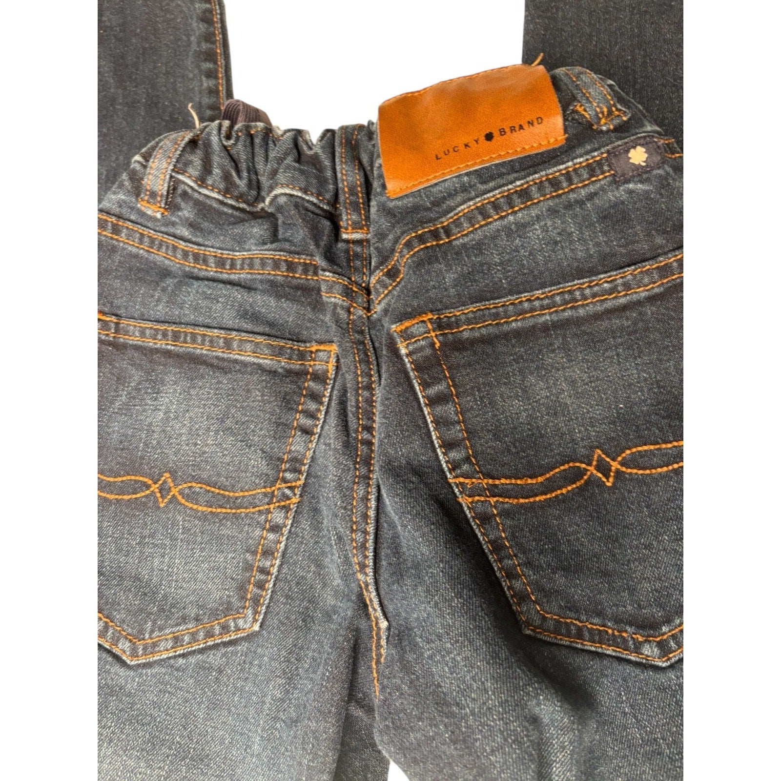 Lucky Brand Kids Jeans Dark Wash Denim Elastic Waist Pants KDS16