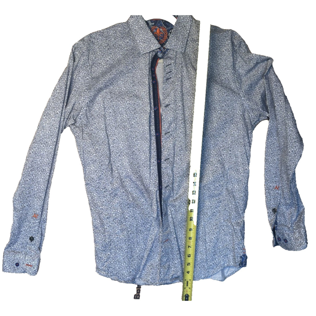 Au Noir Men’s Floral Print Long Sleeve Button Down (Turkey)