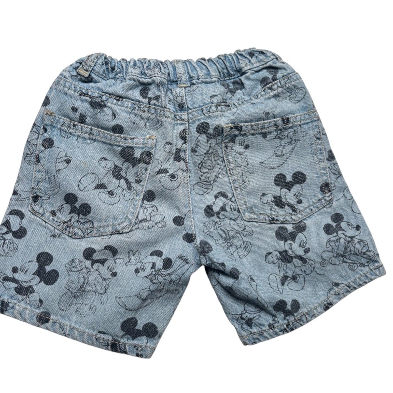 Zara Disney Mickey Mouse Toddler Denim Shorts Size 2-3 Years KDS15