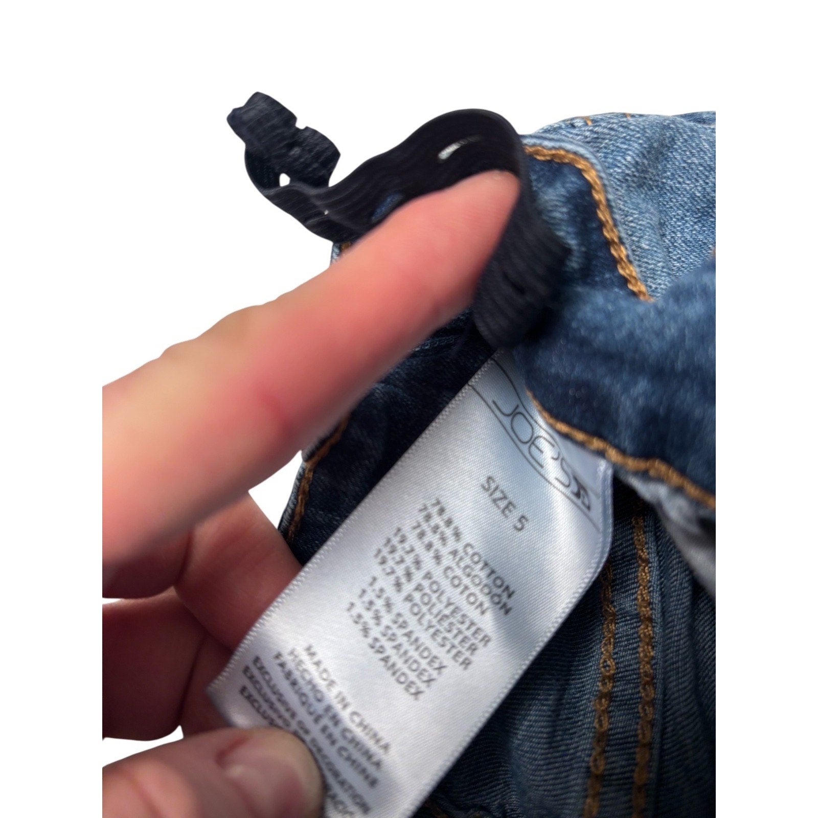 Joe’s Jeans KIDS Paperbag Waist Denim Shorts – Blue Gray – Tie Belt KDS03