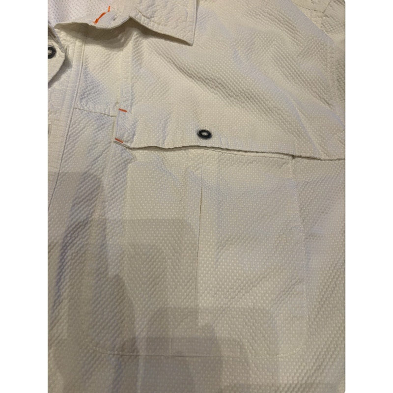 Orvis XL White Fishing Shirt Vented Performance Button Up Outdoor Hiking Camping