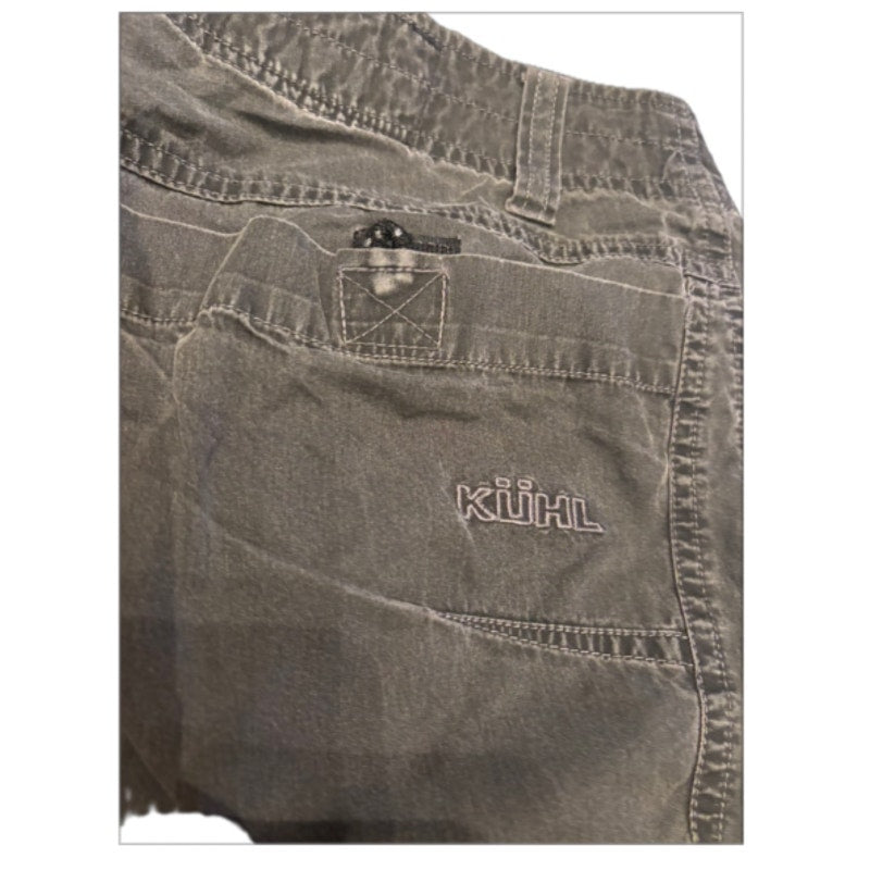 KÜHL Mountain Kultur Cargo Hiking Shorts Mens Gray Outdoor Utility Shorts